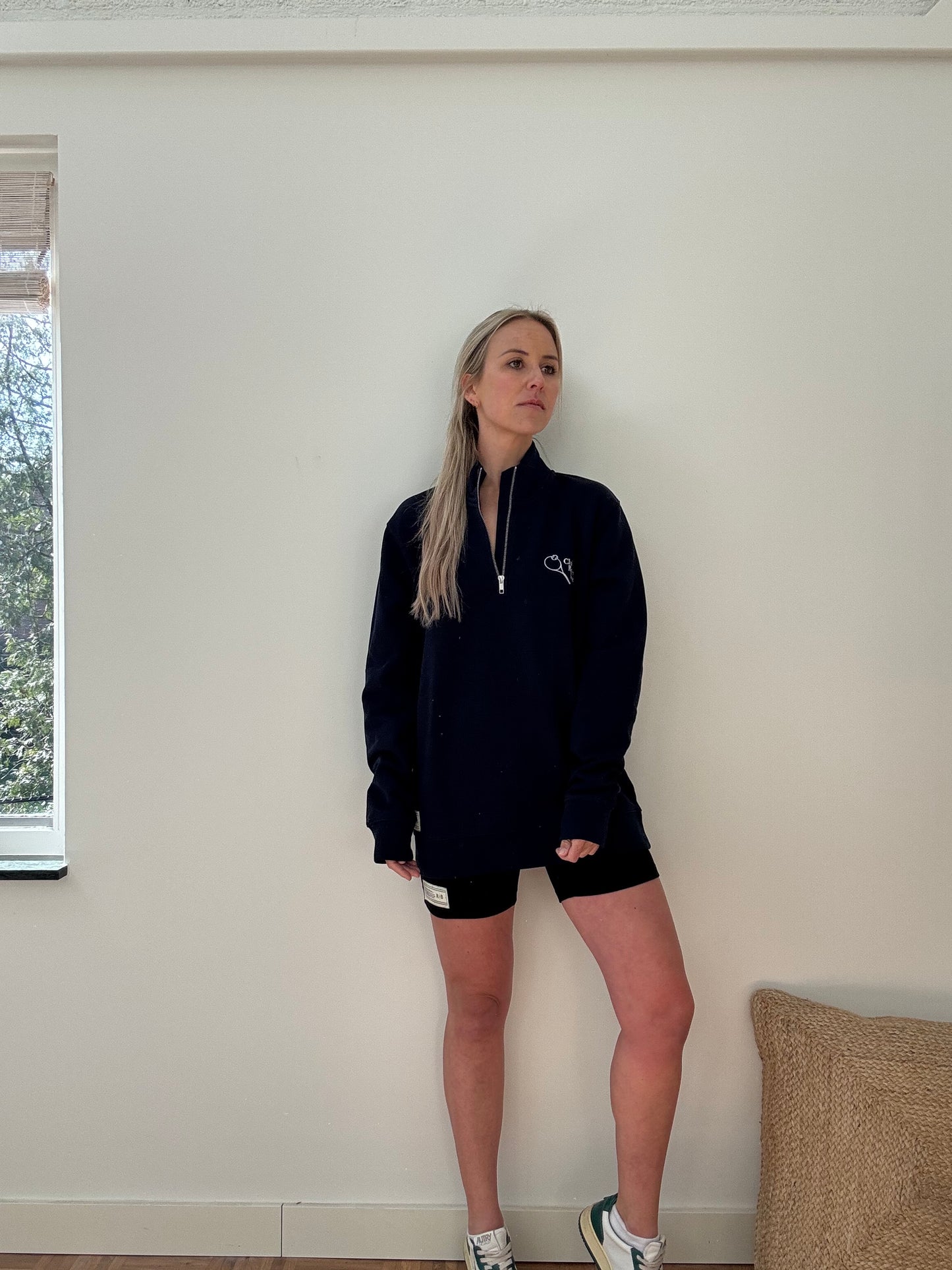 Sweater with zipper