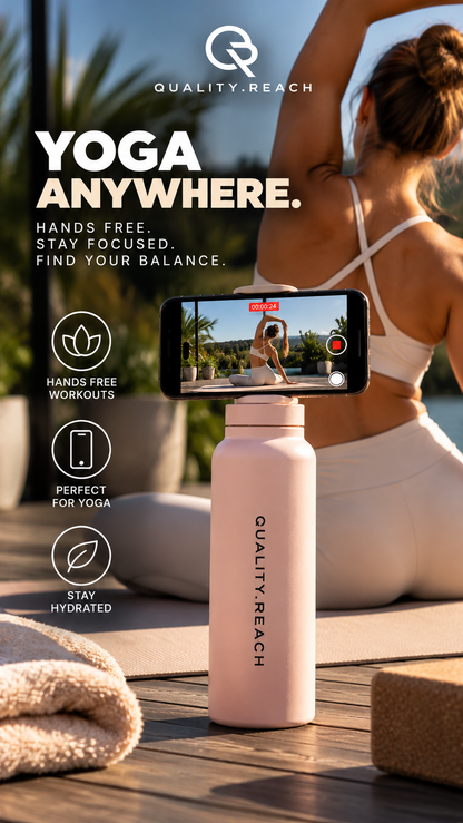 Quality Reach Magnetic Bottle – Sportfles met Telefoonhouder / Pre Order