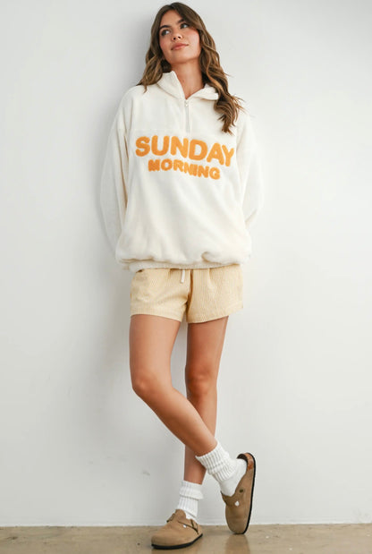 Sunday Morning half zip