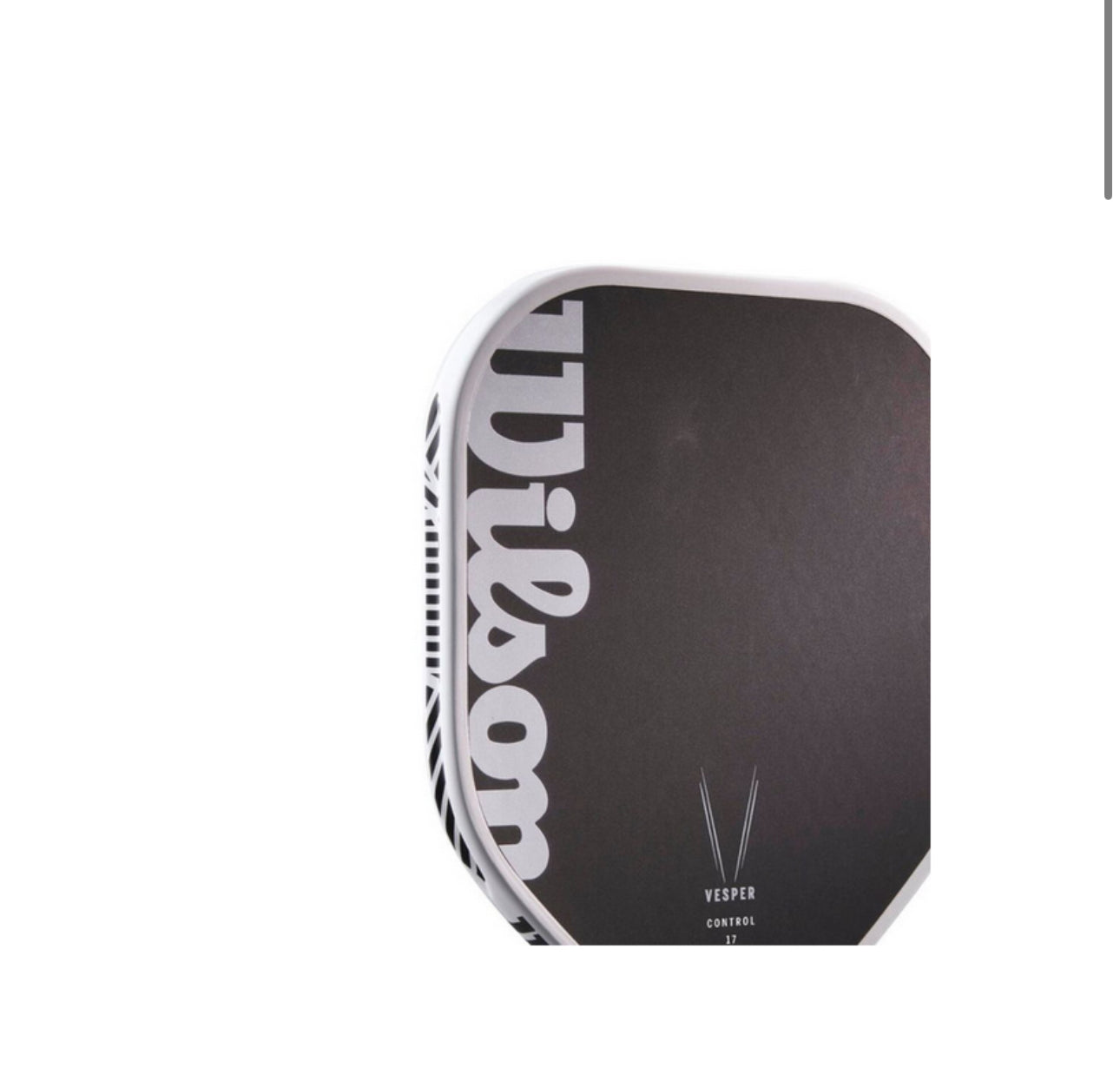 Wilson Vesper Control 17mm Raw Carbon Pickleball Paddle
